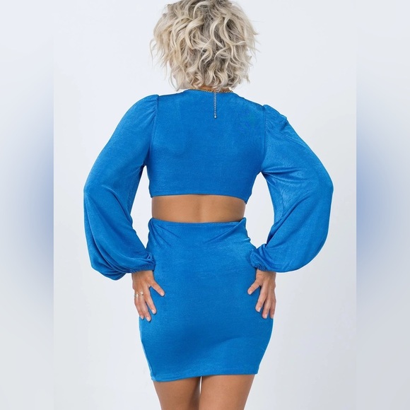 Princess Polly Royal Blue Long Sleeve Dress - Picture 9 of 9